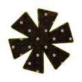 Oxford Paper Flower - Black - A Digital Scrapbooking Flower Embellishment Asset by Marisa Lerin