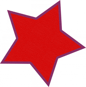 Red Star - a digital scrapbooking shape/cutout/stamp embellishment by Marisa Lerin