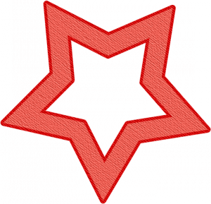 Red Star 4 - a digital scrapbooking shape/cutout/stamp embellishment by Marisa Lerin