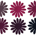 Purple Flowers - A Digital Scrapbooking Flower Embellishment Asset by Marisa Lerin