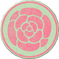 Pink Chipboard Circle - A Digital Scrapbooking Tags Embellishment Asset by Marisa Lerin