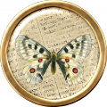 Butterfly Brad 7 - A Digital Scrapbooking Brad Embellishment Asset by Marisa Lerin