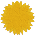 Tissue Paper Flower - yellow - A Digital Scrapbooking Flower Embellishment Asset by Marisa Lerin