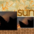 @ Sunset - A Digital Scrapbook Page by Marisa Lerin