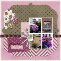Flower Boxes - A Digital Scrapbook Page by Marisa Lerin