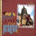 Hello From Prague - A Digital Scrapbook Page by Marisa Lerin