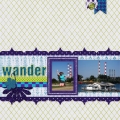 Wander - A Digital Scrapbook Page by Marisa Lerin