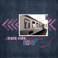 Train Ride - A Digital Scrapbook Page by Marisa Lerin