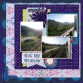 Out My Window - A Digital Scrapbook Page by Marisa Lerin
