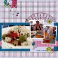 Dinner in Zagreb - A Digital Scrapbook Page by Marisa Lerin