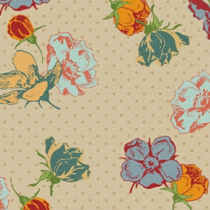 Floral 40 - Tan Paper - a digital scrapbooking paper by Marisa Lerin