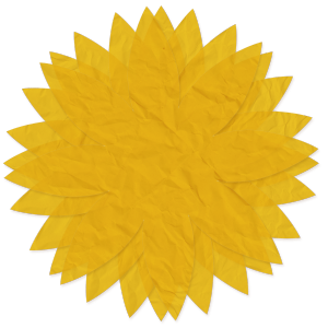 Tissue Paper Flower - yellow - a digital scrapbooking flower embellishment by Marisa Lerin