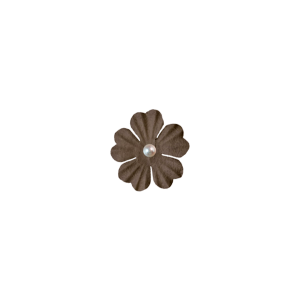 Tan Pearl Flower - a digital scrapbooking flower embellishment by Marisa Lerin