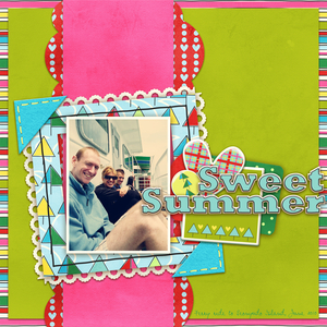 Sweet Summer - a digital scrapbook page by Marisa Lerin
