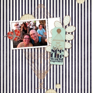 Let&#039;s See the World Together - a digital scrapbook page by Marisa Lerin