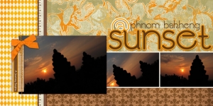 @ Sunset - a digital scrapbook page by Marisa Lerin