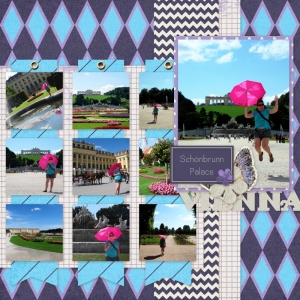 Schonbrunn Palace - a digital scrapbook page by Marisa Lerin