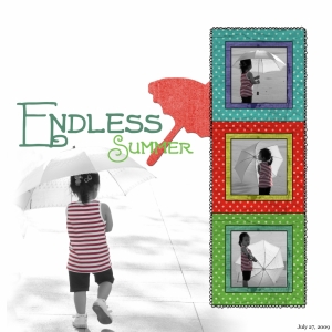 2009-07-27, Endless Summer - a digital scrapbook page by Marisa Lerin