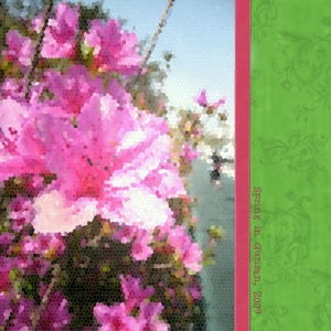 Street Flowers - a digital scrapbook page by Marisa Lerin