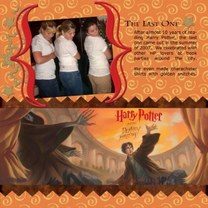 Harry Potter 7 - a digital scrapbook page by Marisa Lerin