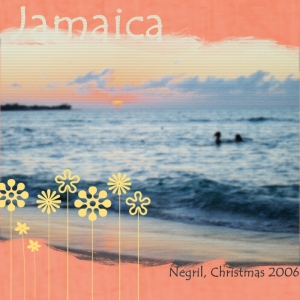 Jamaica Sunset - a digital scrapbook page by Marisa Lerin