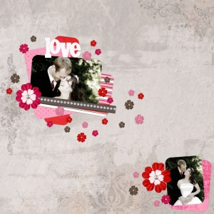 Love - a digital scrapbook page by Marisa Lerin