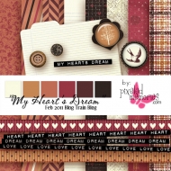 DST February Blog Train - A Digital Scrapbook Page by Marisa Lerin