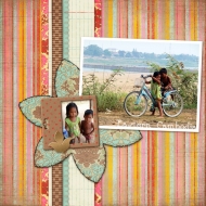 Eastern Cambodia - A Digital Scrapbook Page by Marisa Lerin