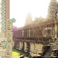 Discover Angkor Wat - A Digital Scrapbook Page by Marisa Lerin