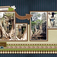 Temples of Angkor - A Digital Scrapbook Page by Marisa Lerin