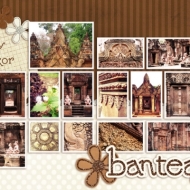 Banteay Srei - A Digital Scrapbook Page by Marisa Lerin