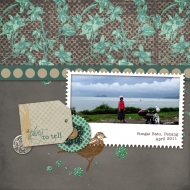 A Story to Tell - A Digital Scrapbook Page by Marisa Lerin