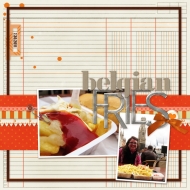 Belgian Fries - A Digital Scrapbook Page by Marisa Lerin