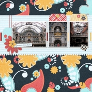 Antwerp Train Station - A Digital Scrapbook Page by Marisa Lerin