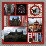 Prague Castle - A Digital Scrapbook Page by Marisa Lerin