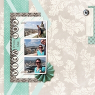 View from the Top - A Digital Scrapbook Page by Marisa Lerin