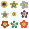 Felt Flowers - Taiwan - A Digital Scrapbooking Flower Embellishment Asset by Marisa Lerin