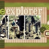 Jungle Explorer - A Digital Scrapbook Page by Marisa Lerin