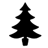 Christmas Tree Shape 2 - A Digital Scrapbooking  Shape Mat Template by Marisa Lerin